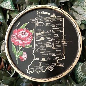VINTAGE Indiana souvenir tray